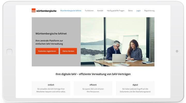 W&uuml;rttembergische bAVnet ist live