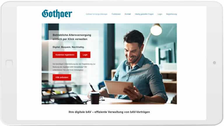 Beraten, abschlie&szlig;en und verwalten &ndash; Xempus digitalisiert bAV der Gothaer Versicherungen