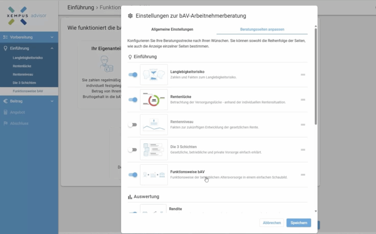 Webinaraufzeichnung neue bAV-Arbeitnehmerstrecke